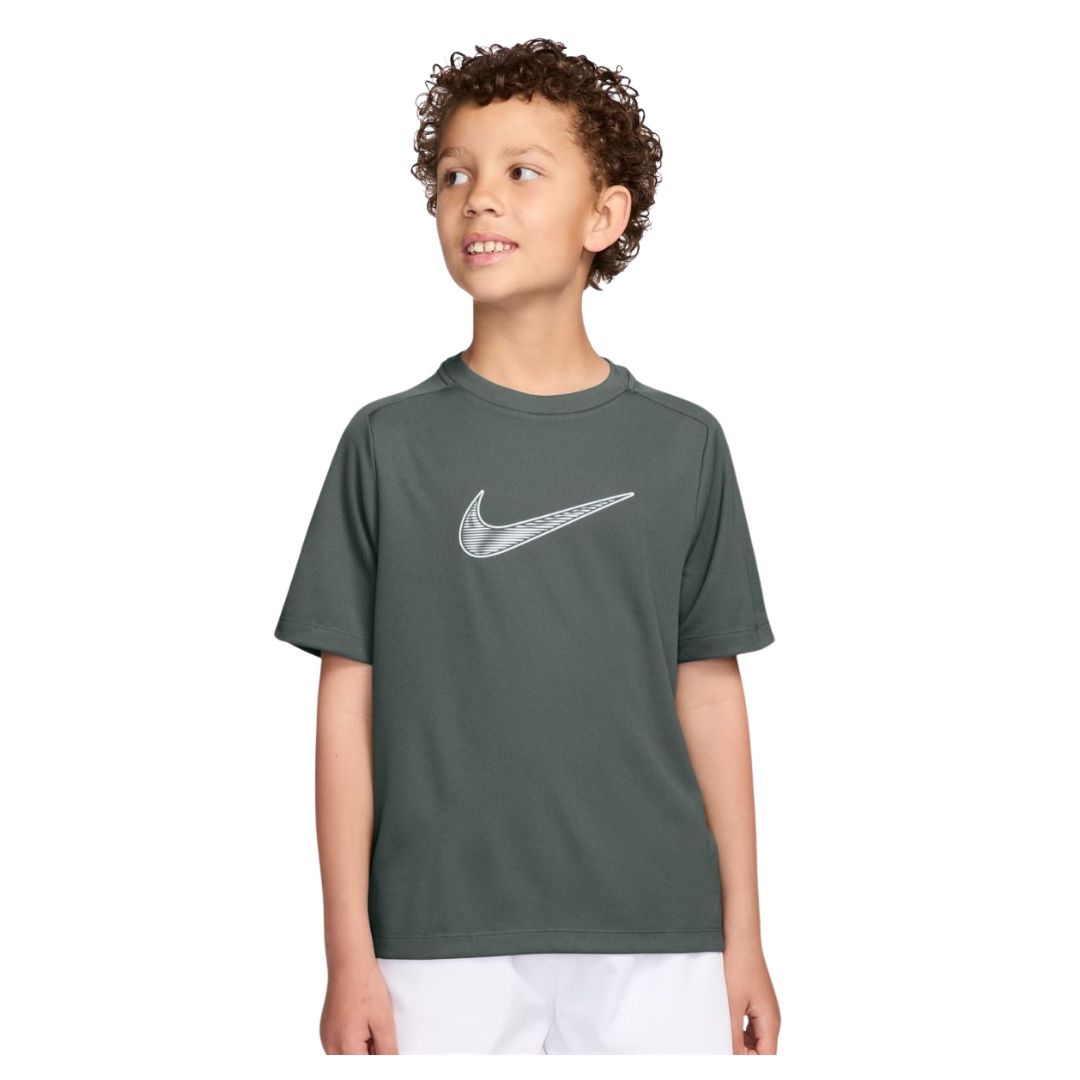 Nike Dri-FIT Multi SS Tee HBR Str. XL 156-166 Grøn Junior
